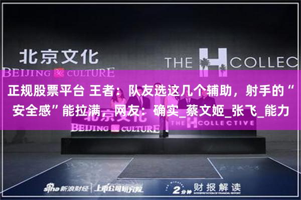 正规股票平台 王者：队友选这几个辅助，射手的“安全感”能拉满，网友：确实_蔡文姬_张飞_能力